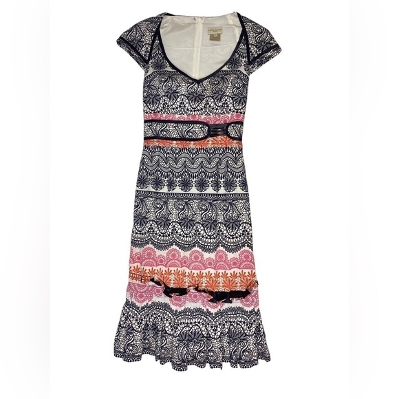 KAREN MILLEN COTTON PATTERNED DRESS (0940) - Picture 2 of 6